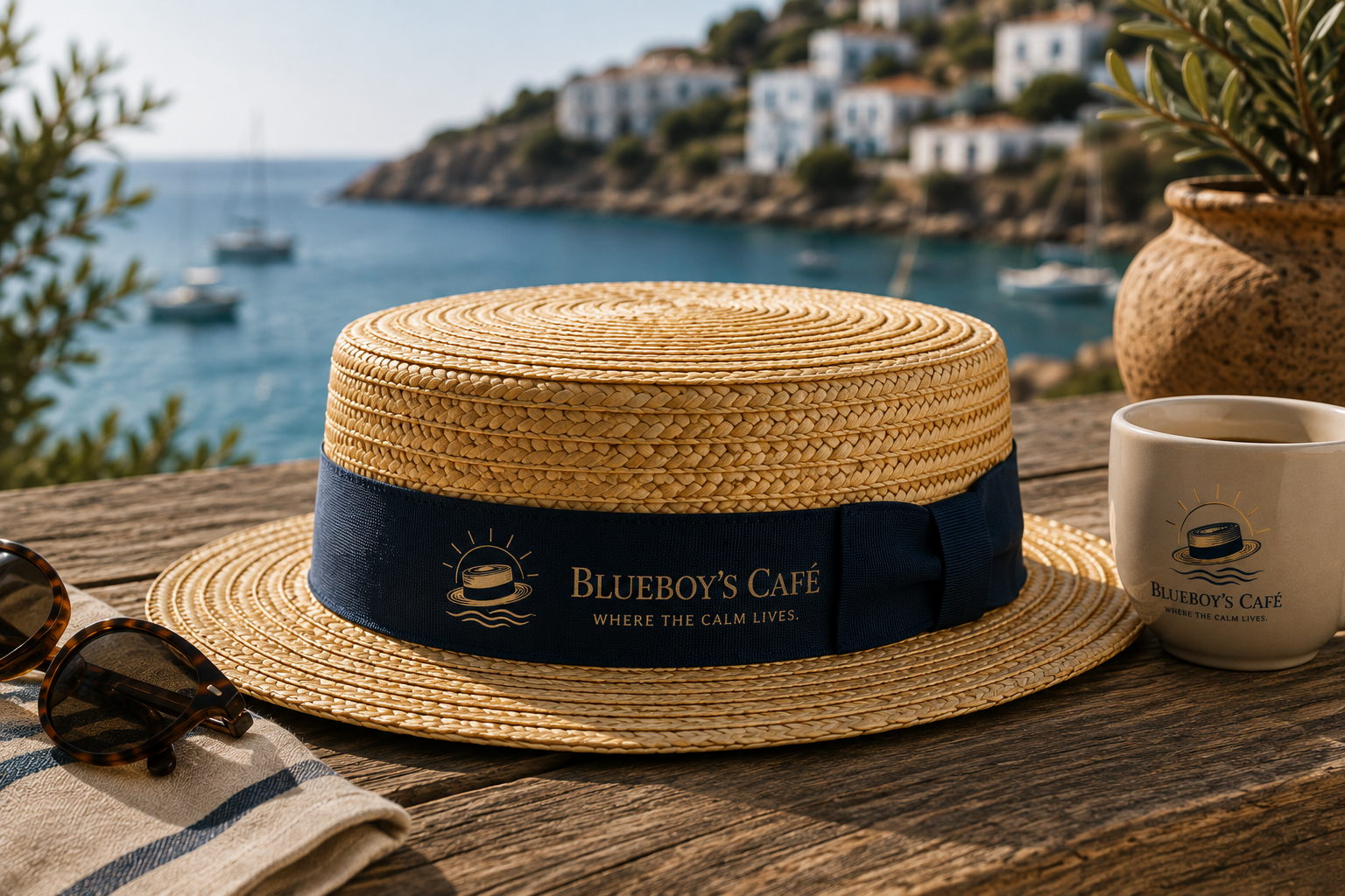 Blueboy’s Café boater
