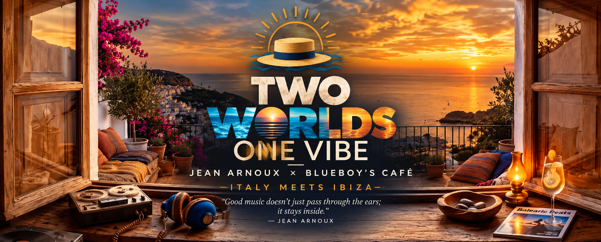 Two Worlds, One Vibe — Jean Arnoux from Italy meets Blueboy’s Café